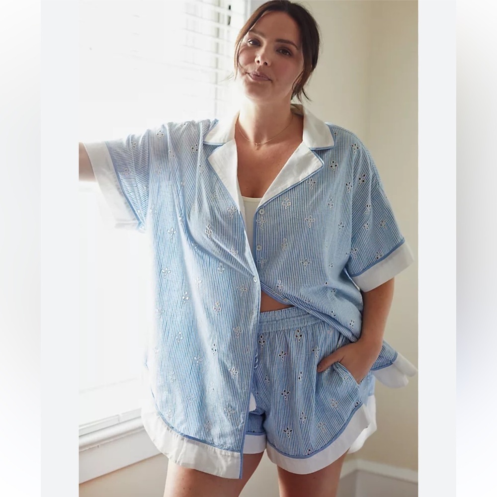 Anthropologie Bijou striped pajama top - Picture 9 of 13